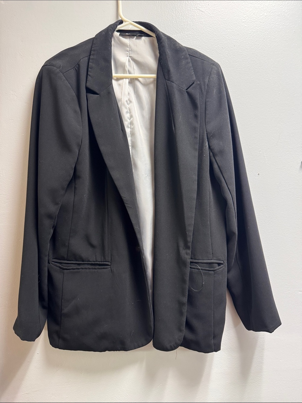 a.n.a Black Open-Front Jacket